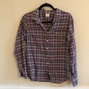 J. Crew factory plaid button down
